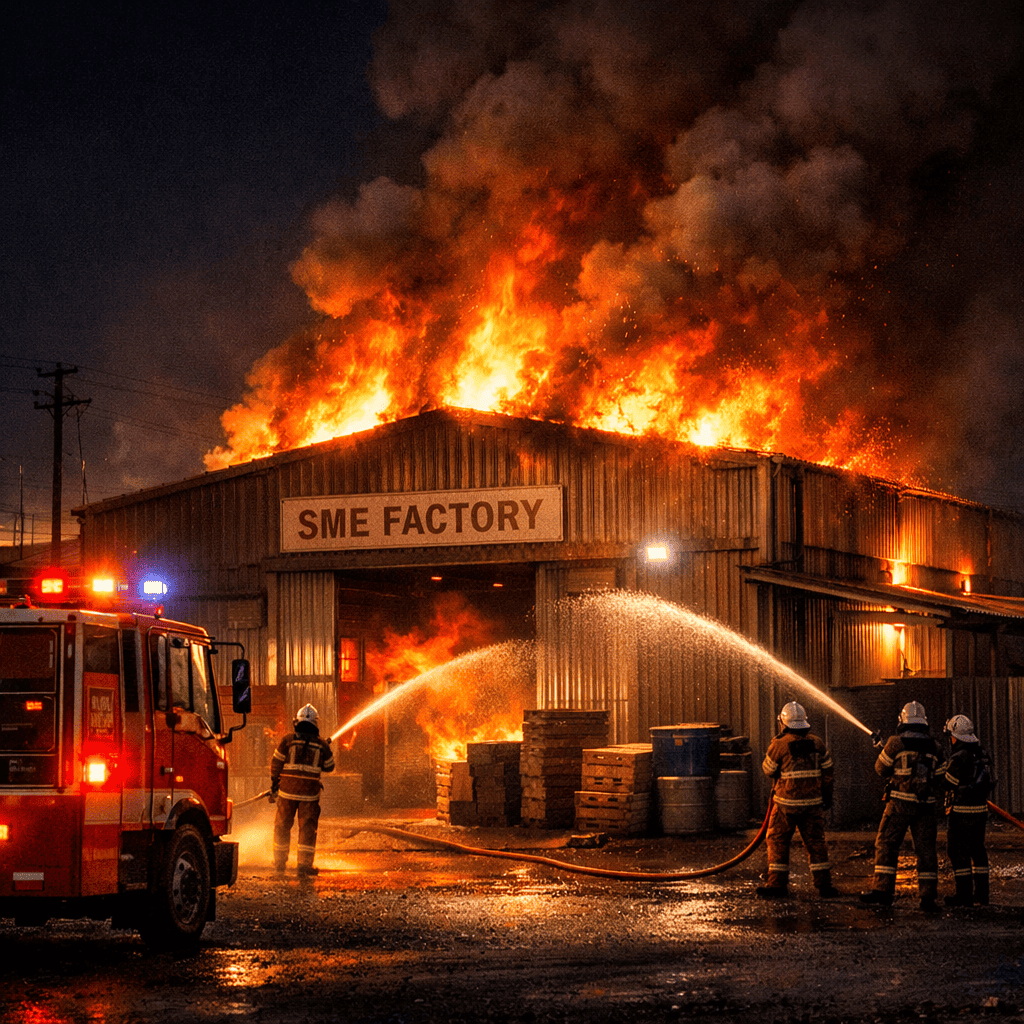 sme factory on fire