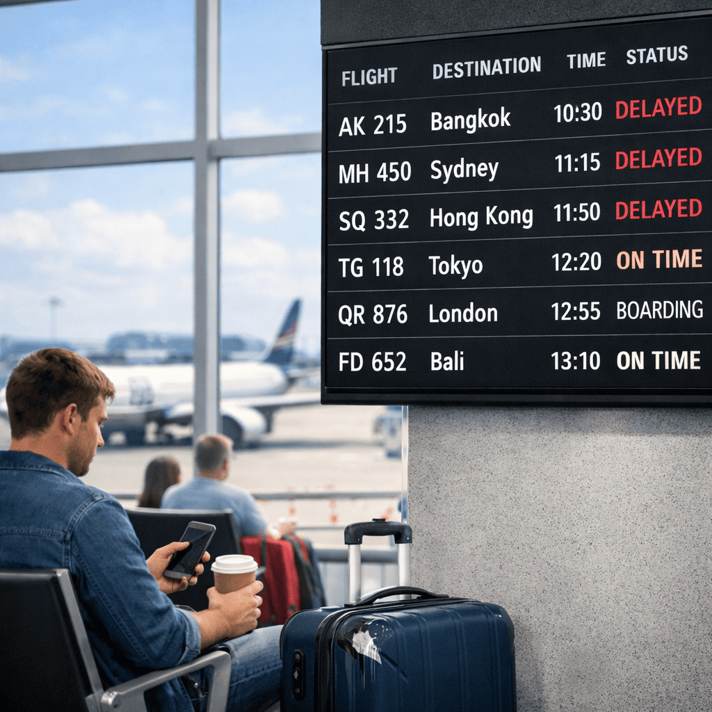 travel delayed